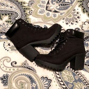 Black Block Heel Boots
